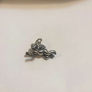 James Avery Retired 3D Cherub Angel Charm 925